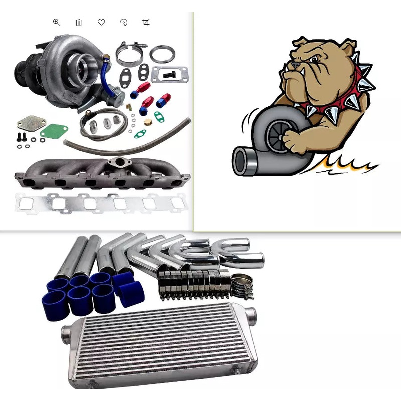 T3T4 T04 Turbo FULL Kit (TURBO/MANIFOLD/PIPING/INTERCOOLER) FITS TD42 TB42 DIESEL TURBO  PATROL Y60 Y61