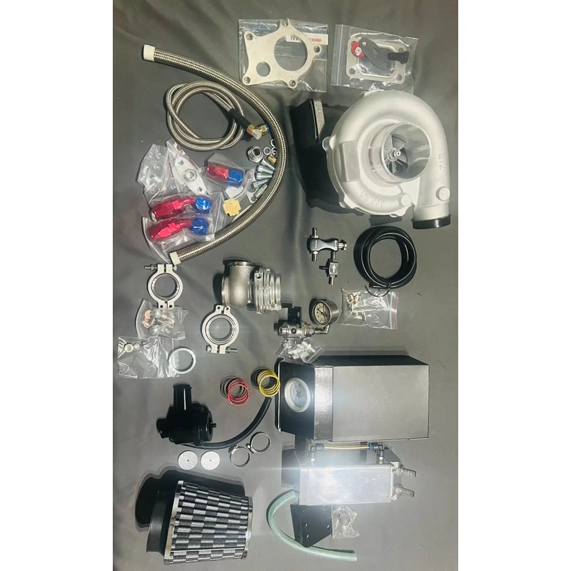 UNIVERSAL T3T4 TURBO FULL POWER KIT FITS TD42 GU GQ /RB25/RB20/RB30/BMW/CIVIC/GT