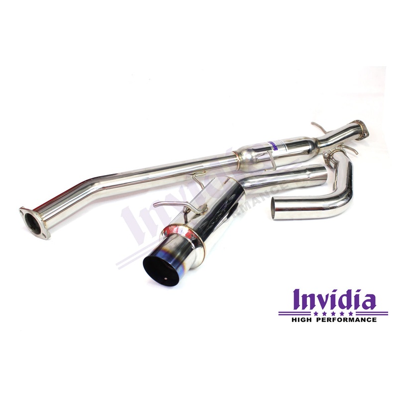 INVIDIA N1 CAT BACK EXHAUST W/TI TIP FOR MITSUBISHI EVO 4-6 CP9A (INC TME)