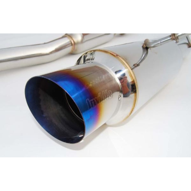 INVIDIA N1 TURBO BACK EXHAUST W/METAL MATRIX CAT FOR MITSUBISHI EVO 7-9 CT9A