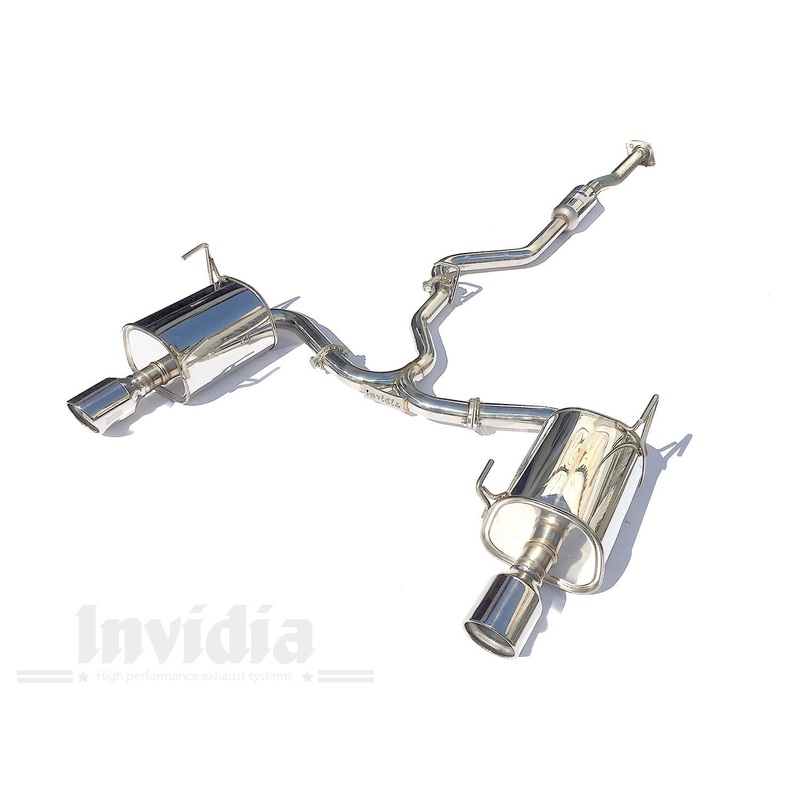 INVIDIA Q300 CAT BACK EXHAUST W/SS TIPS FOR SUBARU LEVORG VM 14-20
