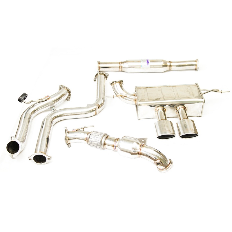 INVIDIA Q300 TURBO BACK EXHAUST W/SS TIPS FOR FORD FOCUS ST LW/LZ 11-18