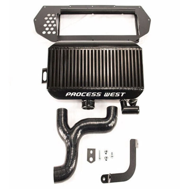 Process West Intercooler Kit Top Mount Fits WRX/STi 1997-1998 (Black)