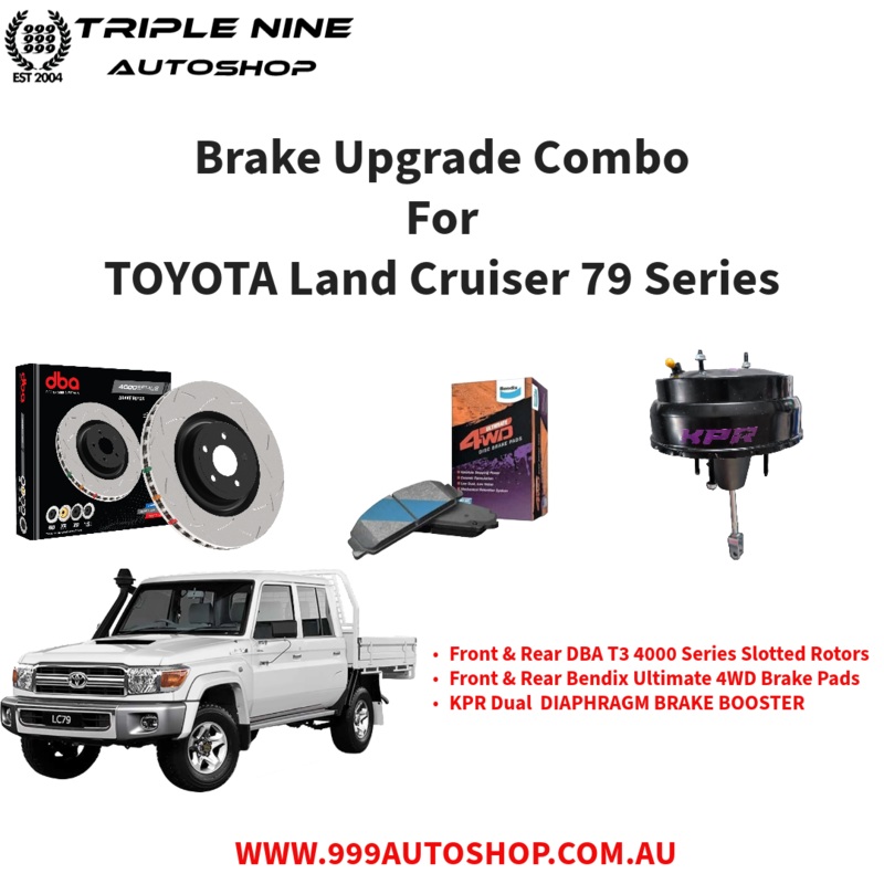 Brake Upgrade Combo  For  TOYOTA Land Cruiser 79 Series-VDJ79R  (DBA+BENDIX+KPR)