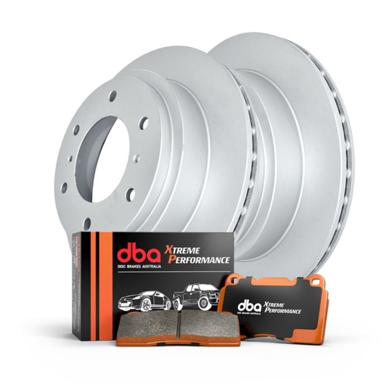 DBA Rear Brake Upgrade Toyota Prado DBA793 Standard Rotors & Xtreme DB1200XP Pads