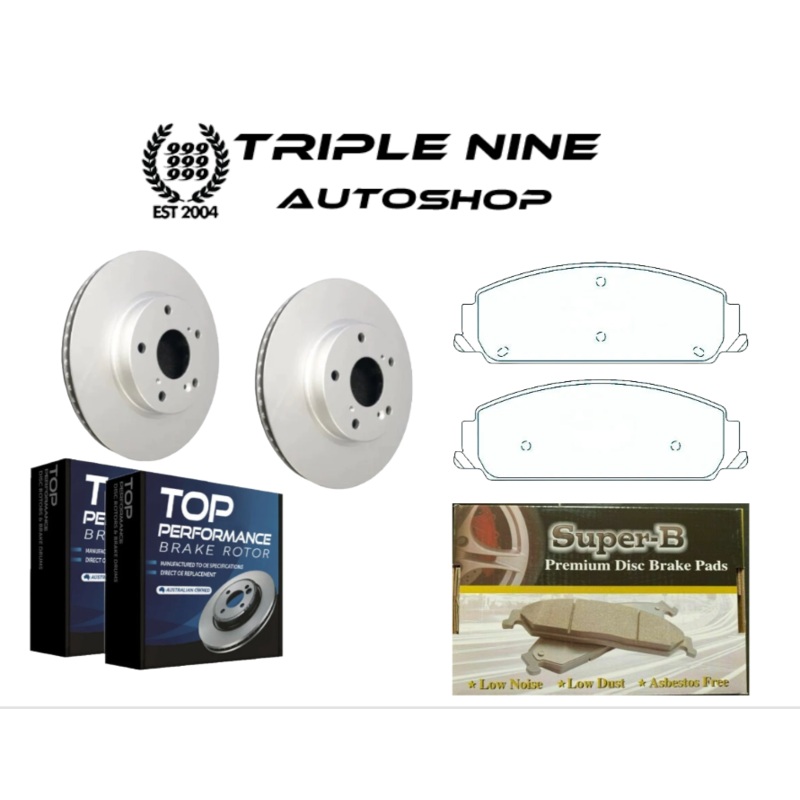 Front CERAMIC Brake Pads and Disc Rotors set for Holden COMMODORE VE VF  06-17 (298mm version)