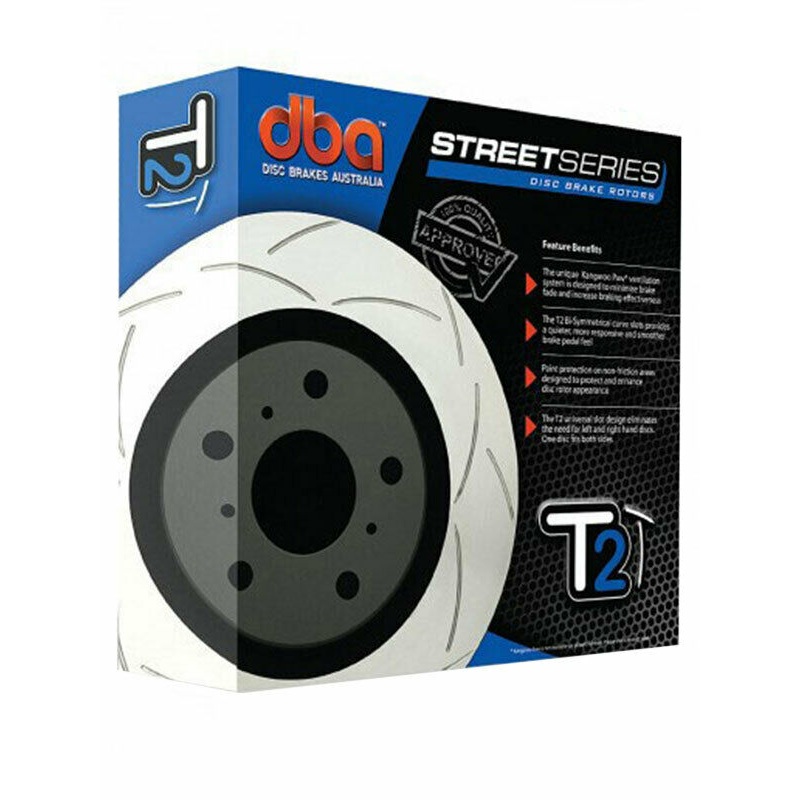 2 x DBA T2 Slotted Rotor FOR VW EOS 1F7 (DBA2811S)