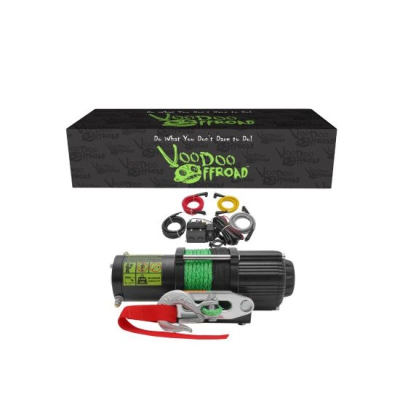 Voodoo Offroad Summoner 4500lb UTV Winch w/ 50ft Synthetic Rope