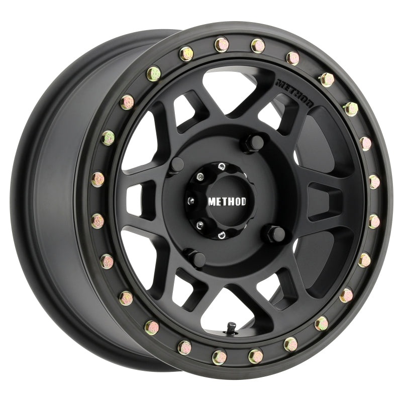 Method MR405 UTV Beadlock 15x7 / 4+3/13mm Offset / 4x156 / 132mm CB Matte Black Wheel
