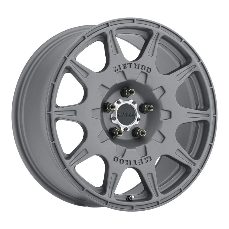 Method MR502 RALLY 17x8 +38mm Offset 5x100 67.1mm CB Titanium Wheel