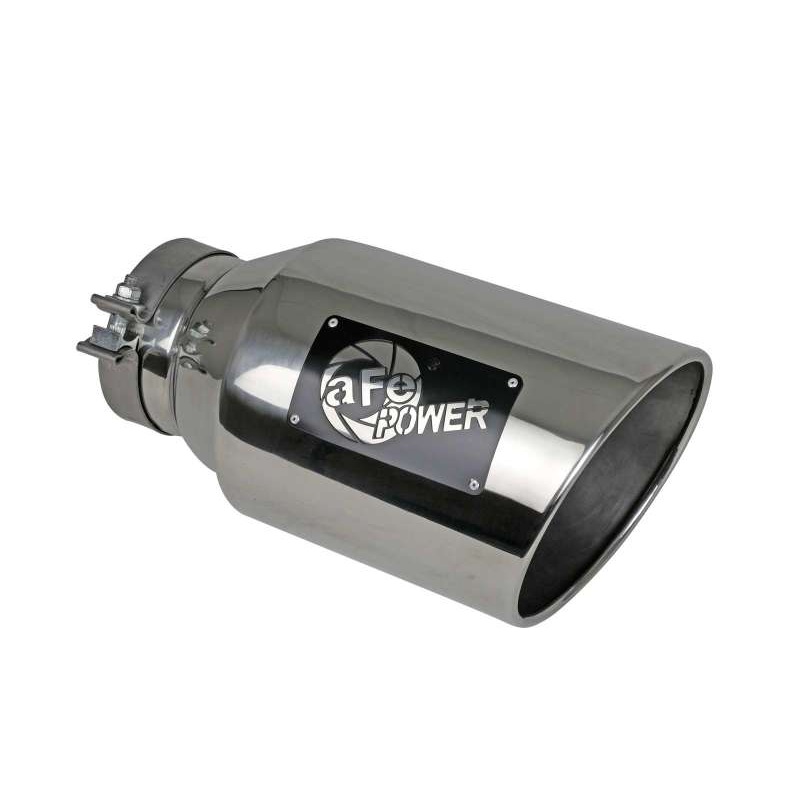 aFe Power Universal 5in Inlet 8in Outet MACH Force-XP Clamp-On Exhaust Tip - Polished