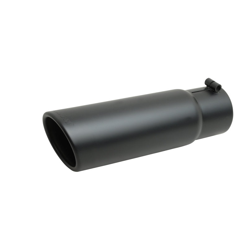 Gibson Rolled Edge Slash-Cut Tip - 6in OD/4in Inlet/19in Length - Black Ceramic