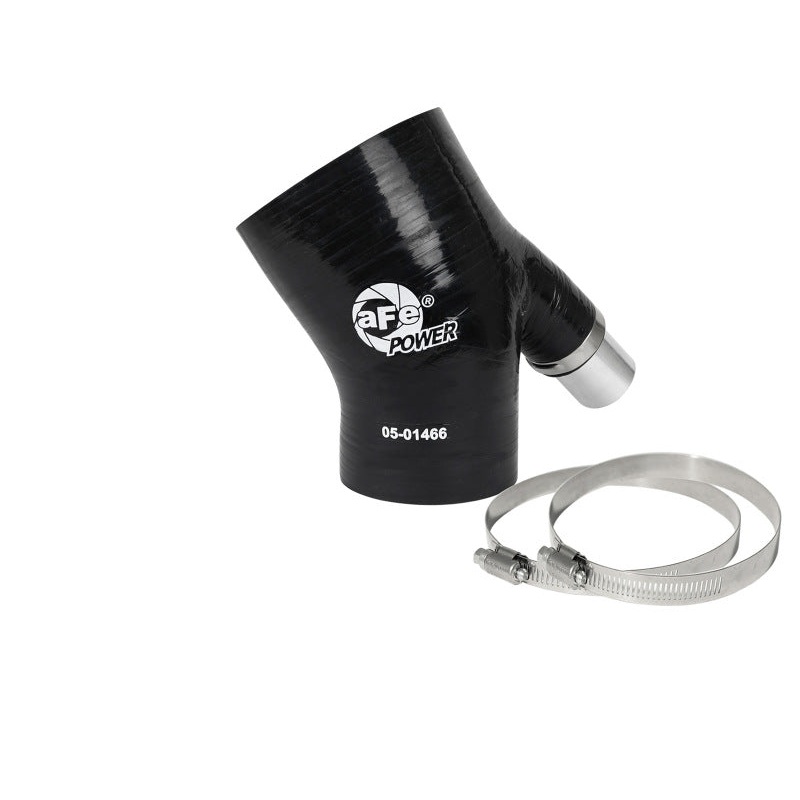 aFe MagnumFORCE Coupling Kit 3in ID x 2/14in x 35deg Elbow Reducing Coupler w. Vent - Black