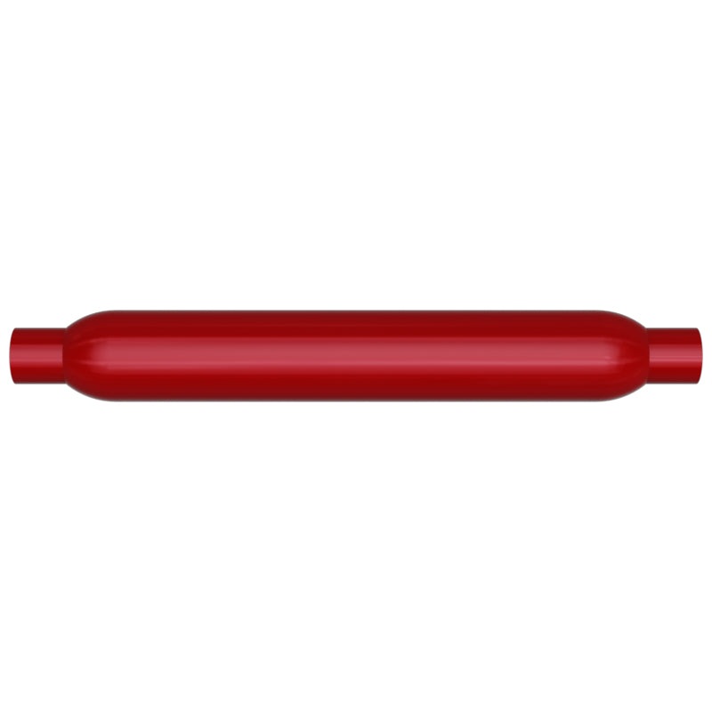 MagnaFlow Muffler Red Pack Series Glasspack 3.5in Rd 26in Body Length 2.25in/2.25in Inlet/Outlet