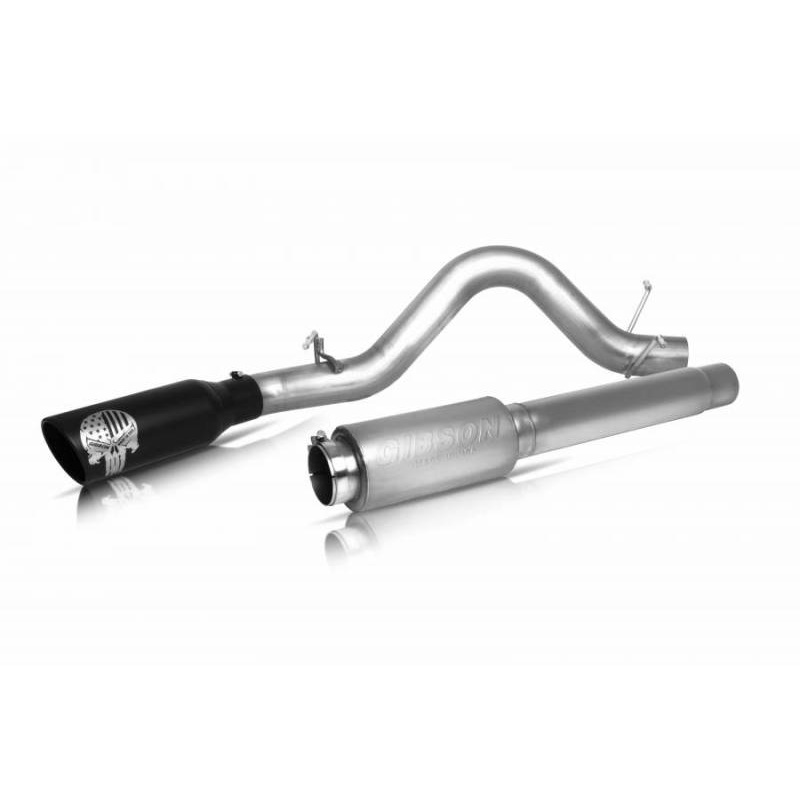 Gibson 07-19 Toyota Tundra SR5 5.7L 4in Patriot Skull Series Cat-Back Single Exhaust - Stainless