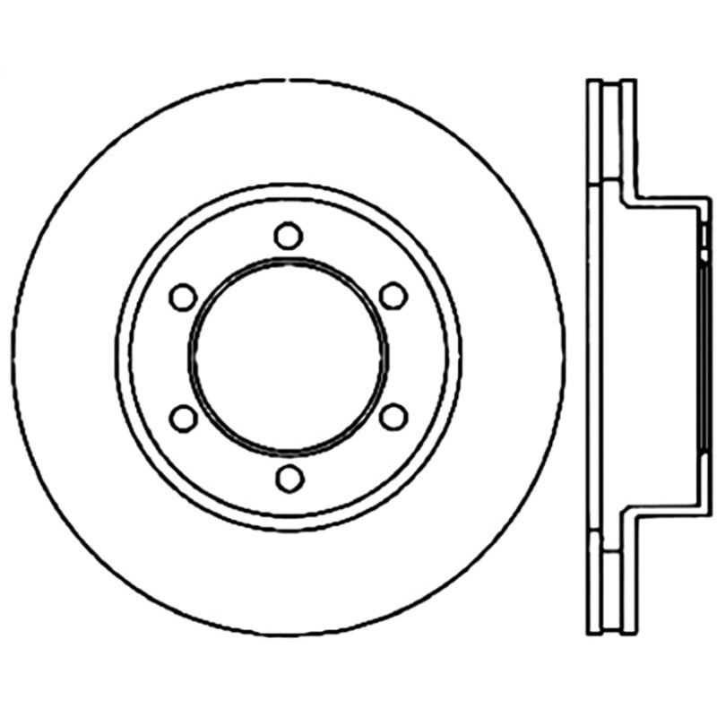 StopTech 00-06 Toyota Tundra / 01-07 Toyota Sequoia Front Left Slotted & Drilled Cryo Rotor