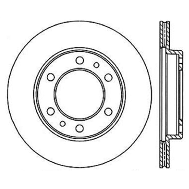 StopTech 81-89 Toyota Land Cruiser Slotted & Drilled Front Rotor