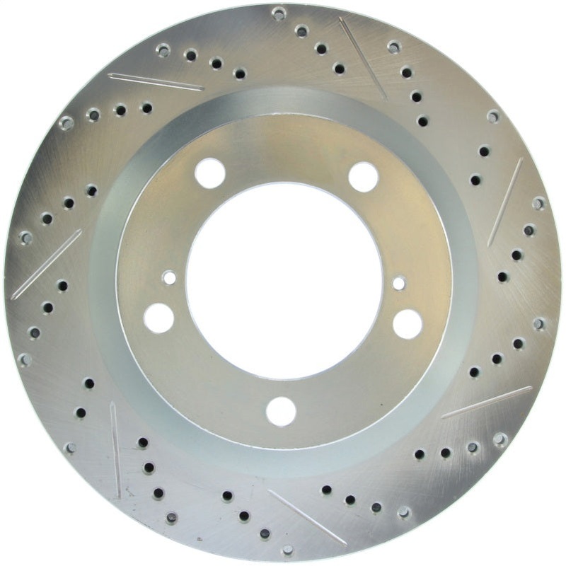 StopTech Select Sport 07-17 Toyota Tundra Sport Slotted & Drilled Front Left Rotor
