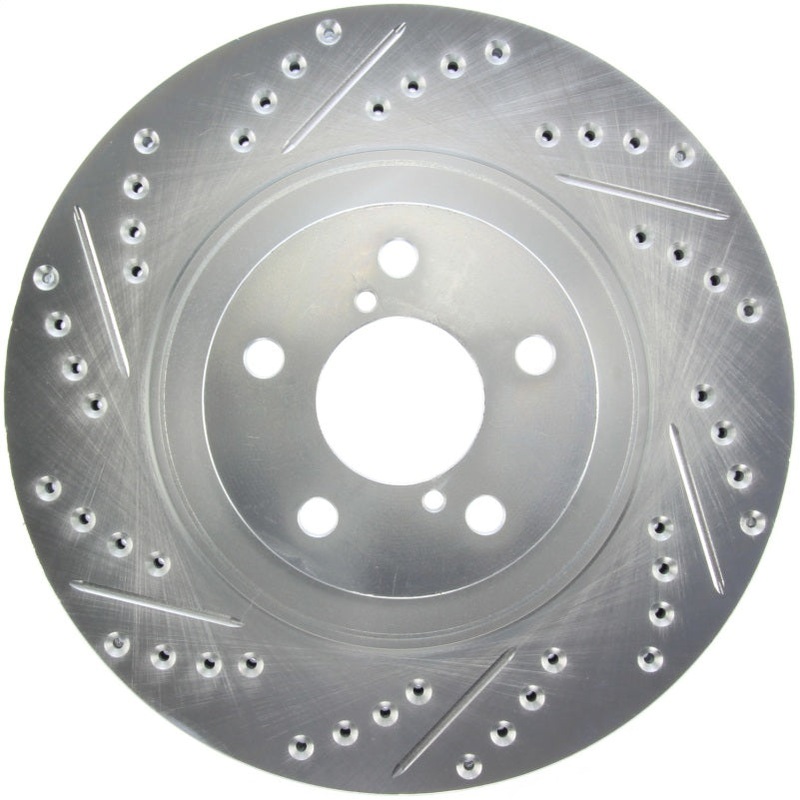 StopTech Select Sport 09-13 Subaru Forester Slotted and Drilled Right Front Rotor