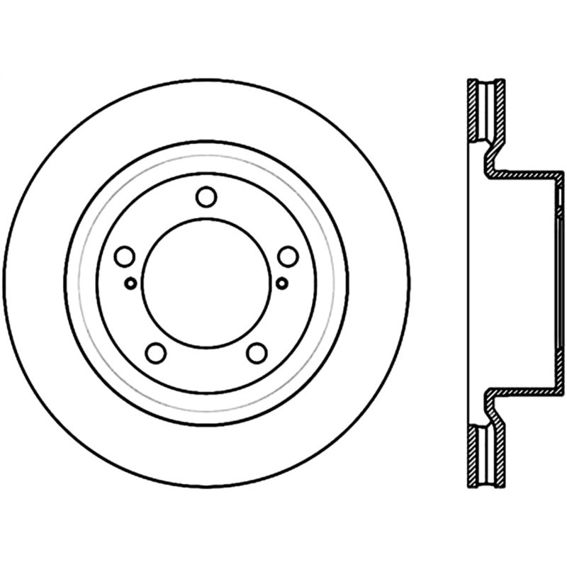StopTech Sport Slot 08-12 Toyota Sequoia / 07-12 Tundra Slotted Left Front CRYO Rotor