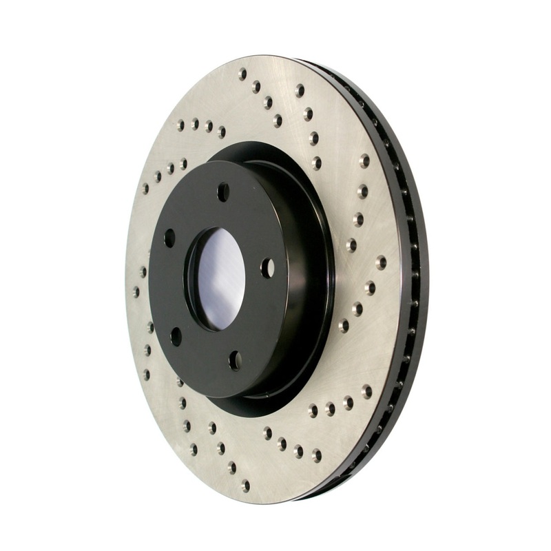 StopTech Sport Cross Drilled Brake Rotor - Rear Left