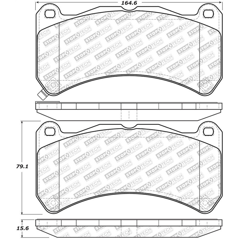 StopTech 08-14 Lexus IS Street Select Front Brake Pads