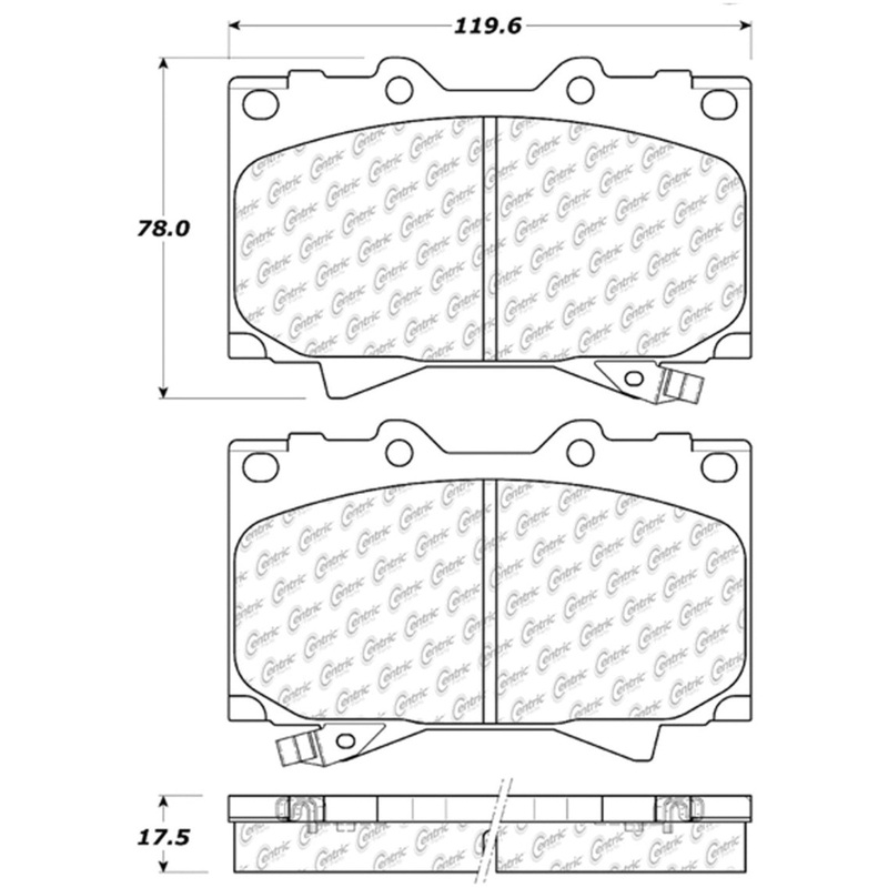StopTech 98-07 Toyota Land Cruiser/Lexus LX470 Front Truck & SUV Brake Pad