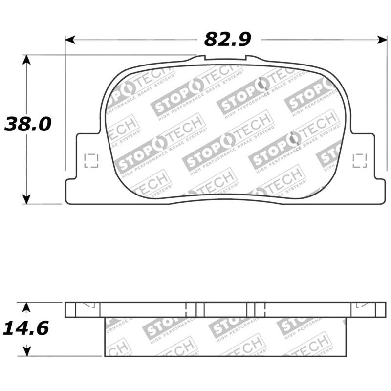 StopTech Street Touring 05-08 Scion tC Rear Brake Pads