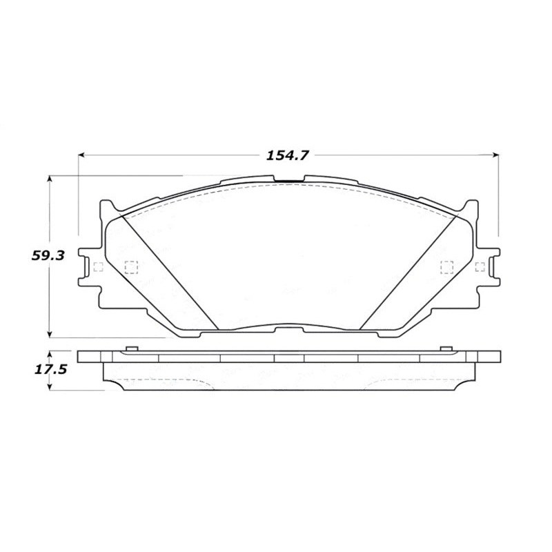 StopTech Street Touring 06-10 Lexus IS250 Front Brake Pads