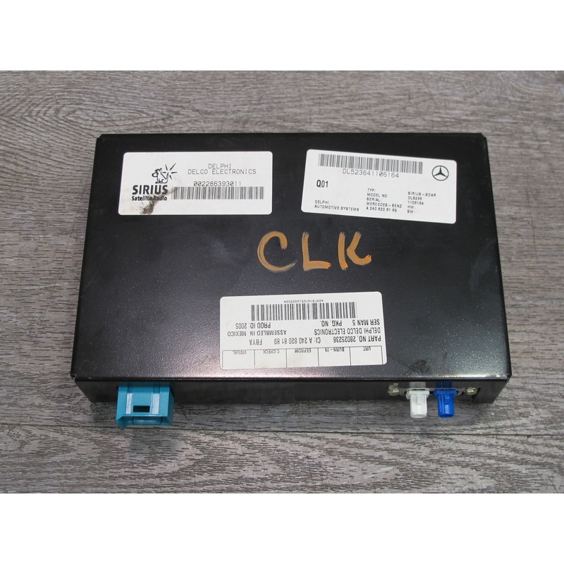 05-11 Mercedes R171 Slk-class Sirius Satellite Radio Receiver Module OEM