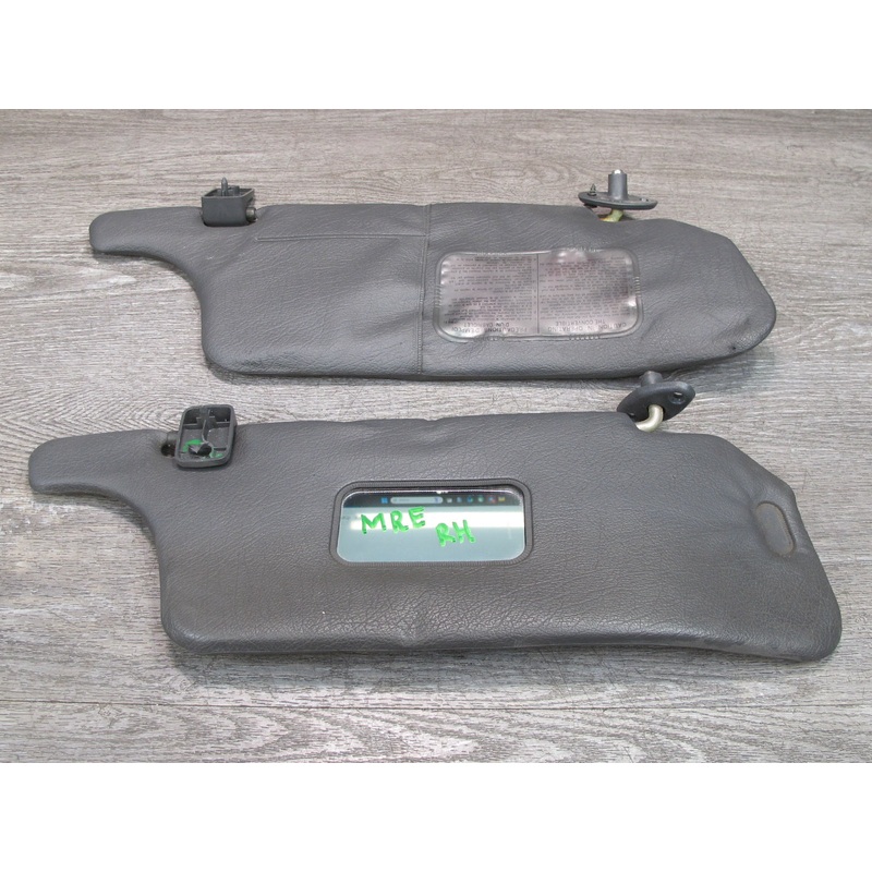 1988 Mazda RX7 FC3S Convertible Set of 2 Front Left & Right Sun Visor Gray OEM