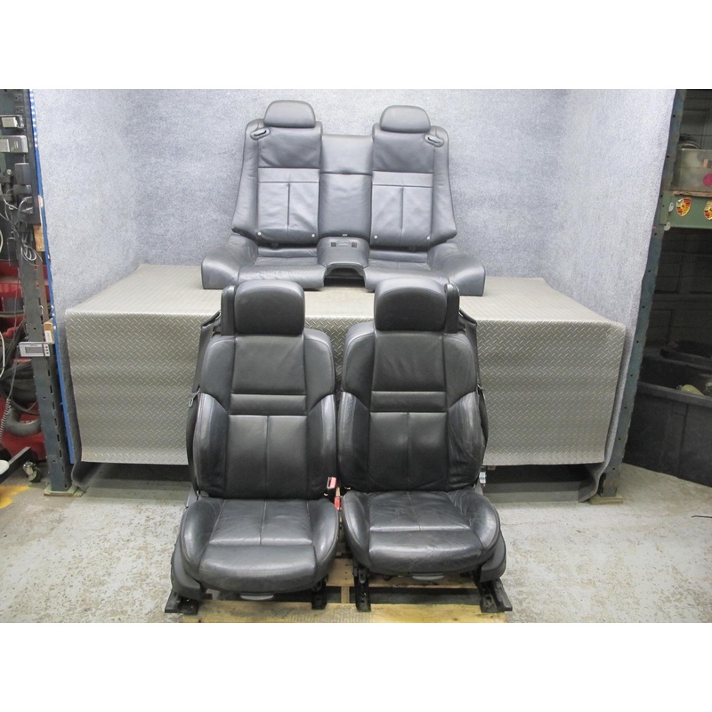 2006-2007 BMW E64 M6 Convertible Front & Rear Leather Sport Seat Black Set