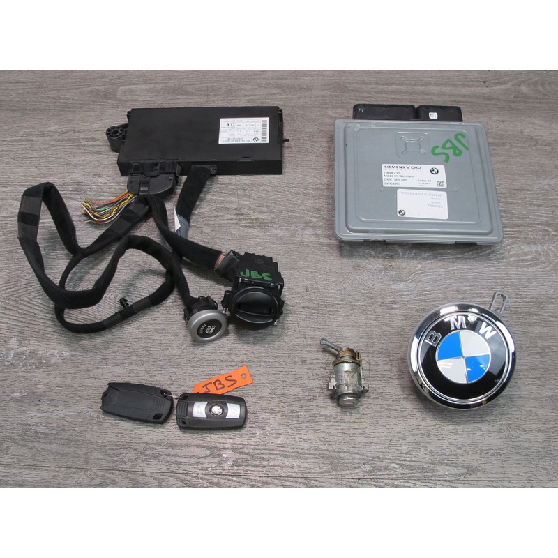 2007 BMW E63 E64 M6 5.0L S85 Engine ECU DME CAS3 Lock KEY Reader Set