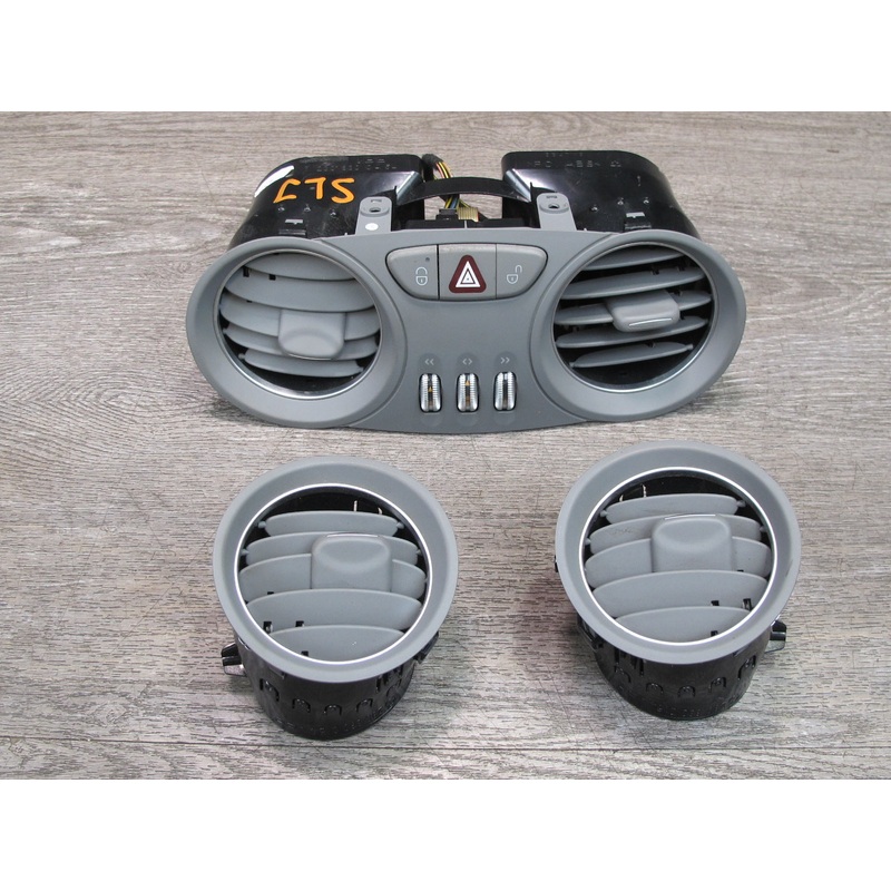 03-06 Mercedes R230 Set of 3 Dash Front Left Center Right Air Vent Gray OEM