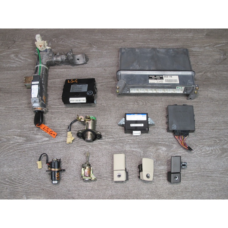 2003 Lexus LS430 UCF30 ECM ECU Immo Headlight Ignition Theft Module Lock KEY Set