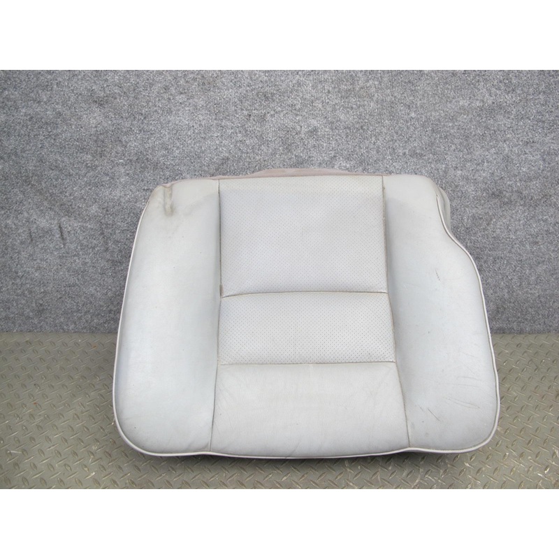 89-91 Mercedes W126 C126 Coupe Rear Left Seat Lower Leather Cushion Gray OEM