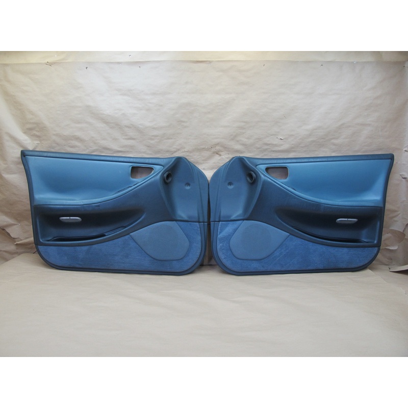 92-93 Lexus ES300 VCV10 Set of 2 Front Left & Right Interior Door Panel Blue OEM