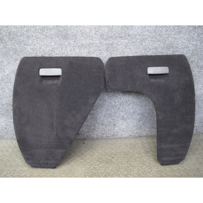 03-10 Porsche Cayenne 957 Rear Left Right Side Trunk Carpet Trim Panel Black Set
