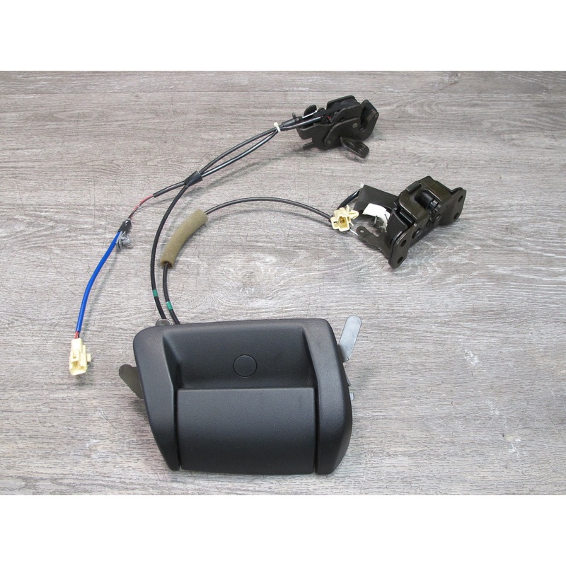 04-11 Mazda RX8 Rear Right Door Interior Pull Handle w Lock Latch & Cable OEM