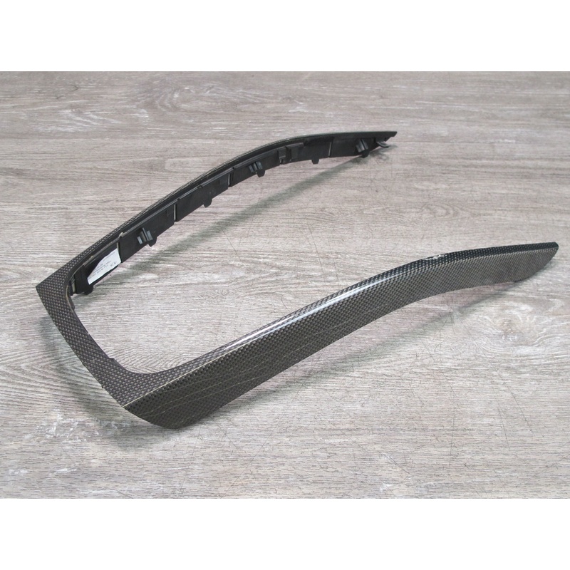 09-16 Audi A4 S4 B8 Front Center Console Shifter Trim Panel Carbon Fiber OEM