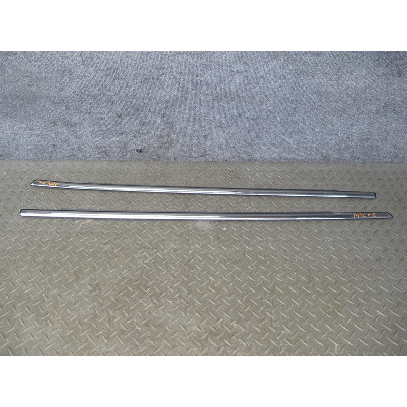 11-16 Mini Cooper R60 Set of 2 Front Door Chrome Channel Trim Molding Cover OEM