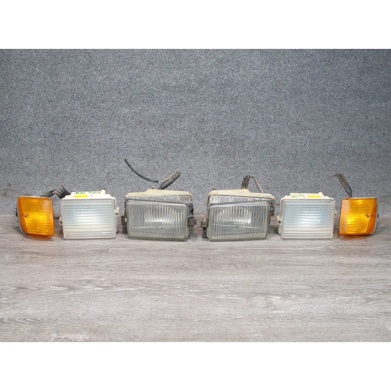 1978-1986 Porsche 928 S Front Left & Right Side Fog Light Turn Signal Lamp Set