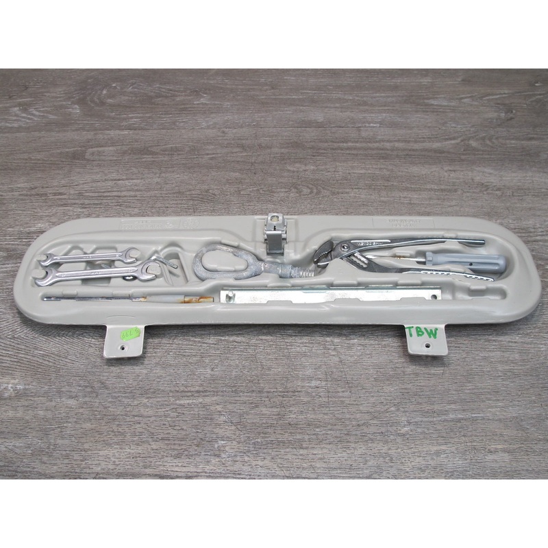94-99 BMW E36 Emergency Spare Tire Tool KIT w Tray Holder OEM