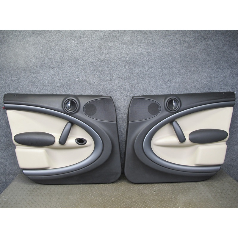 11-12 Mini Cooper S R60 Countryman Set of 2 Front Door Interior Trim Panel OEM