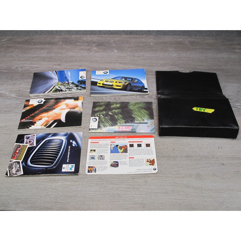 2004 BMW E46 M3 User Operator Owner Guide Manual Book Case Set