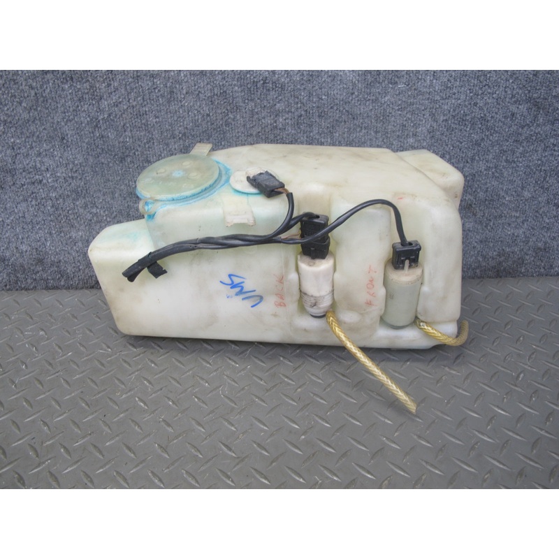 86-91 Mercedes W126 Windshield Washer Fluid Reservoir Tank w Pumps OEM