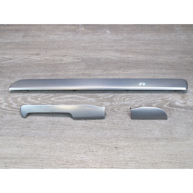 12-13 VW Golf R MK6 Set of 3 Front Dash Dashboard Trim Panel Cover Aluminum OEM