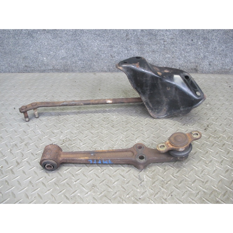 85-89 Toyota MR2 Front Left Suspension Lower Control Arm & Strut Rod Set 83K OEM
