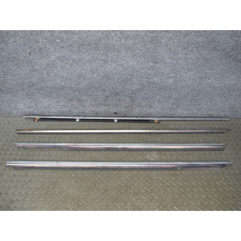 94-99 Mercedes W140 Sedan Front & Rear Door Window Chrome Trim Molding Set OEM