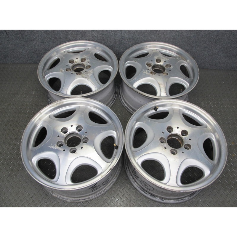 96-99 Mercedes W140 Set of 4 16" R16 Alloy Wheel Rim 16x7.5J ET51 1404011402 OEM